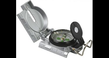 Moses Kompas Expeditie Kunststof 7,5 X 6 X 3 Cm Zilver