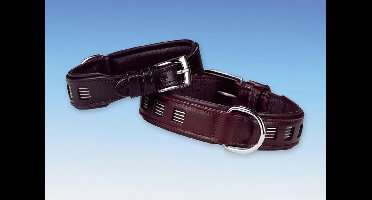 Nobby  - halsband - puno - leer  - bruin - 29-35 x 3 cm