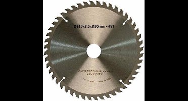Hofftech Zaagblad cirkelzaag - Ø 210 mm - 48 tanden - Inclusief verloopringen
