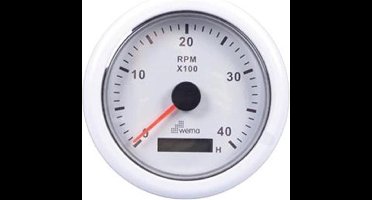Talamex Toerenteller met urenteller Kleur en toeren:: Wit 4000 r/pm
