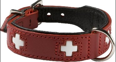 Dog collar Hunter Swiss Red/Black 30-34.5 cm