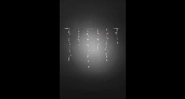 Konstsmide - LED icicle 3m op batt timer 80x - warmwit