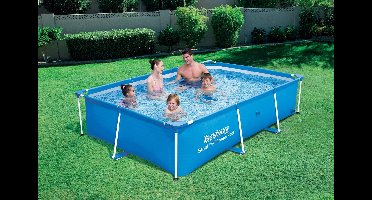 Bestway Deluxe Splash Jr. Frame Pool Zwembad - 2.59m x 1.70m x 61cm 2300L