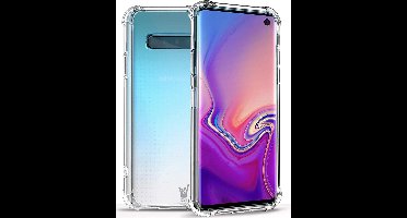 Hoesje geschikt voor Samsung Galaxy S10 - Back Cover Case ShockGuard Transparant