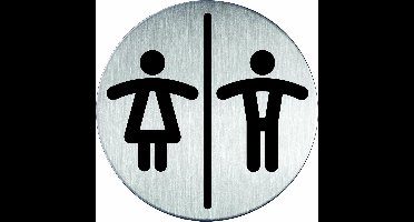 INFOBORD PICTOGRAM DURABLE TOILETEN D/H ROND 83MM