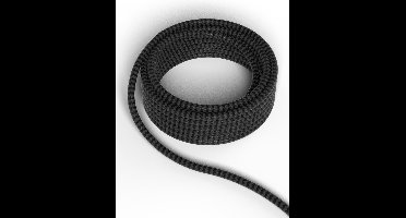 Calex Textielsnoer 2-aderig zwart/grijs 1.5 meter