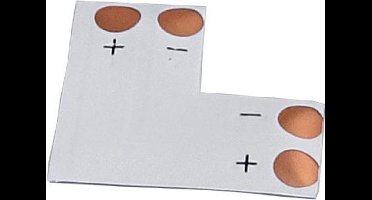 L connector - 10mm PCB - 2 pin - één kleur