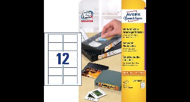 Etiket Avery ILK 78 - 7x46 - 6mm wit NP 25 vel 12 etiketten per vel