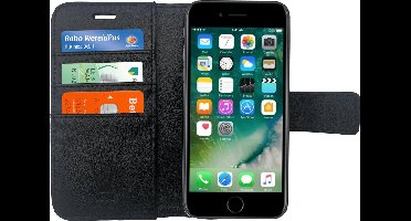 Hoesje geschikt voor Apple iPhone 7 Book Case Portemonnee - Cover voor 3 Pasjes Zwart