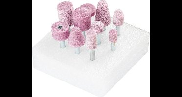 Pferd 10-delige slijpstenenset op stift - 6mm