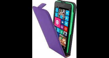 Mobiparts - paarse premium flipcase - Nokia Lumia 630 / 635