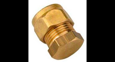 Bonfix Eindkoppeling Messing - 12 mm