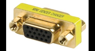 Mini adapter HD15 vrouwelijk - HD15 vrouwelijk