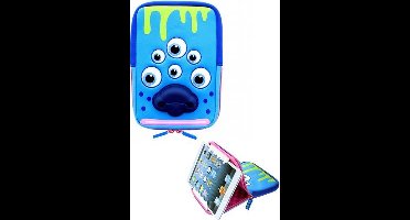 TabZoo tablet hoes 7 / 8 inch Blauw Monster
