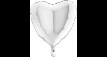 GRABO 18018WH-P Heart Shape Balloon Single Pack, Length-18 I