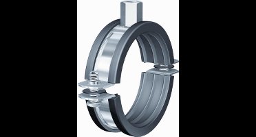 FLAM tweedelige beugel BSI, staal, blank, uitw buisdiam 12 - 14mm