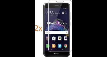 2x Screenprotector geschikt voor Huawei P8 Lite (2017) - Tempered Glass Screenprotector Transparant 2.5D 9H (Gehard Glas Screen Protector) - (0.3mm) (Two Pack / Duo-Pack)