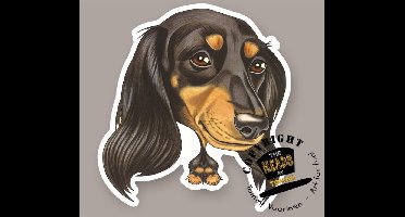 Magneet Hond Langharige Teckel