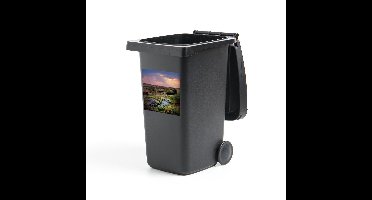 Container sticker Masai Mara National Park - Landschap met een rivier bij het Masai Mara gebied in Kenia - 40x40 cm - kliko sticker - weerbestendige containersticker