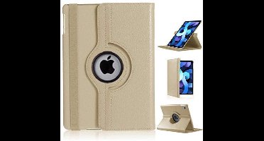 Hoes geschikt voor iPad Air 2020 (10,9 inch) - 360 Graden Draaibare bookcase met standaard - Goud