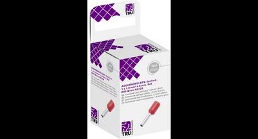 TRU COMPONENTS T1904C053 Adereindhulzen 1 mm² Deels geïsoleerd Rood 100 stuk(s)