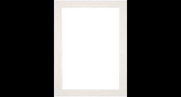 Passe-Partout Fotomaat 12x18 cm - Lijstmaat 18x24 cm - Lichtgrijs - Museumkarton - Fotolijst niet inbegrepen