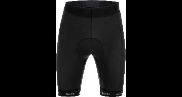 Santini Fietsbroek kort zonder bretels Zwart Heren - Cubo Shorts Black - XS