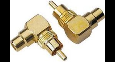 Sinuslive CWS Cinch-hoekadapter [1x Cinch-stekker - 1x Cinch-koppeling]