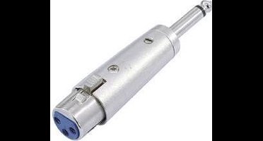 XLR Adapter [1x XLR-bus 3-polig - 1x Jackplug male 6.3 mm (mono)] Omnitronic