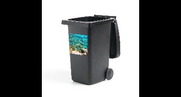 Container sticker Uitsneden Cyprus - Kraakhelder water Klikosticker - 40x40 cm - kliko sticker - weerbestendige containersticker