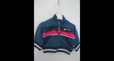 Lief! sweatvest petrolblauw mt 50/56