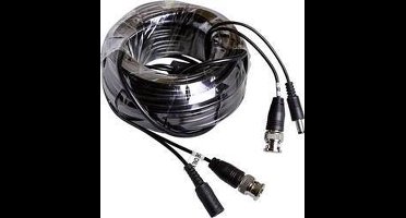 m-e modern-electronics 55323 Camera, Video, Stroom Verbindingskabel 30.00 m Zwart