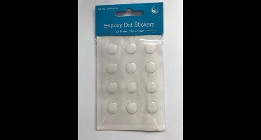 Epoxy DOT Stickers, 14mm, 12pcs/ sheet