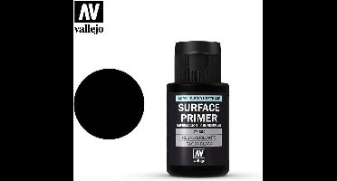 Vallejo Hobbyverf Acrylverf - 77660 Gloss Black - Primer - Acryl (32 ml) Verf flesje - 32 ml