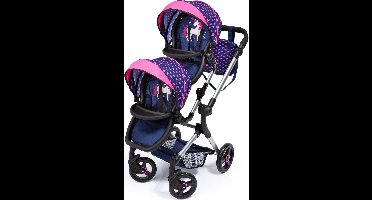 Poppenwagen Reig Blauw Tweeling