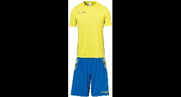 Uhlsport Score Sporttenue Korte Mouw Kinderen - Lime Yellow / Royal | Maat: 116