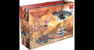 Jumbo Planes 2 4in1 - gevormde Puzzel - 6,8,10 en 12 stukjes