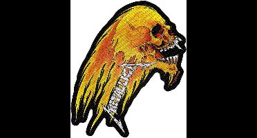 Metallica Flaming Skull Patch meerkleurig Polyester -