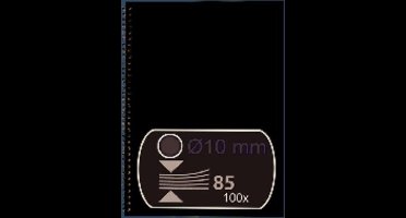 Draadrug 10mm 21 rings A4 GBC US Zilver