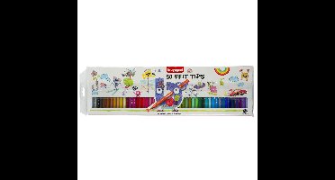 Bruynzeel Kids 50 Viltstiften + 1 A4 Schetsboek