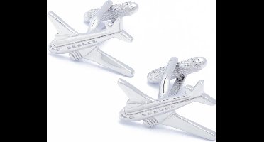 Manchetknopen - Vliegtuig Jetvliegtuig Privejet