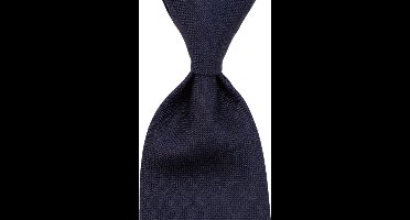 Profuomo - Stropdas Navy Zijde - Luxe heren das van 100% Zijde - Effen