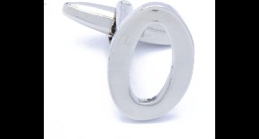 Manchetknopen - Cijfer Nummer 0 Nul - 1 Stuk