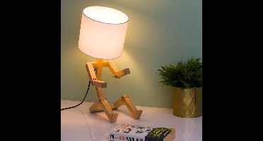 Winkee Mens Houten Tafellamp