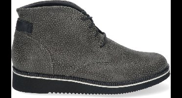 Durea Lage Veterboot 9654 475 0555 Grijs Zwart Print Wijdte H