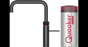 Quooker Fusion Square Mat Zwart met Combi Boiler +