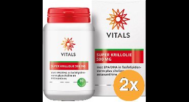 2x Vitals Super Krillolie 590 Mg (90 softgels)