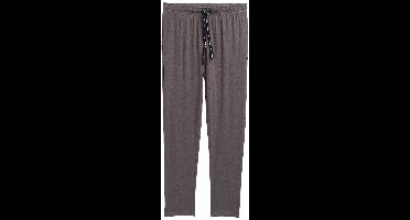 Tom Tailor - Pyjamabroek in gemêleerde look - Maat 48 - grey-dark-melange