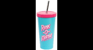 Grupo Erik Stranger Things - RinkOMania Steel Tumbler With Straw Reisbeker - Multicolours