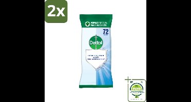 Dettol - Reinigingsdoekjes Cleanser - Krachtige Hygiëne - Zonder Bleek - 72 Doekjes - Voordeelverpakking - 2 stuks - Schoonmaakdoekjes - Reinigingsdoekjes